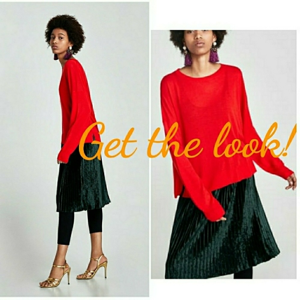 SOLD🎈LOFT Pleated Shimmer Skirt